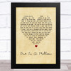 Conway Twitty One In A Million Vintage Heart Song Lyric Music Art Print
