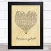 Piet Smit Oorwinningslied Vintage Heart Song Lyric Music Art Print