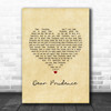 The Beatles Dear Prudence Vintage Heart Song Lyric Music Art Print