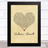 Dan Hill Unborn Heart Vintage Heart Song Lyric Music Art Print