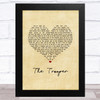 Iron Maiden The Trooper Vintage Heart Song Lyric Music Art Print
