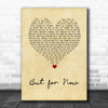 Jamie Cullum But for Now Vintage Heart Song Lyric Music Art Print