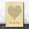 Dirty Heads Day by Day Vintage Heart Song Lyric Music Art Print