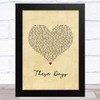 Foo Fighters These Days Vintage Heart Song Lyric Music Art Print