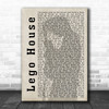 Ed Sheeran Lego House Shadow Song Lyric Music Wall Art Print