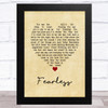 Pink Floyd Fearless Vintage Heart Song Lyric Music Art Print