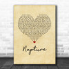 iiO Rapture Vintage Heart Song Lyric Music Art Print