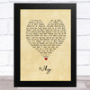 Anthony Newley Why Vintage Heart Song Lyric Music Art Print