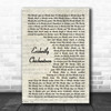 John Cooper Clarke Evidently Chickentown Vintage Script Song Lyric Music Art Print