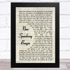 Grateful Dead New Speedway Boogie Vintage Script Song Lyric Music Art Print