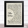 Lenny Kravitz Stillness Of Heart Vintage Script Song Lyric Music Art Print