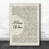 The 1975 A Change Of Heart Vintage Script Song Lyric Music Art Print