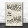 Depeche Mode Behind the Wheel Vintage Script Song Lyric Music Art Print