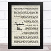 Neil Diamond September Morn Vintage Script Song Lyric Music Art Print