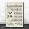 Andrea Bocelli & Matteo Bocelli Fall On Me Vintage Script Song Lyric Music Art Print