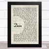 Ozzy Osbourne Desire Vintage Script Song Lyric Music Art Print