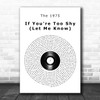 The 1975 It's Not Living (If It's Not With You) Vinyl Record Song Lyric Music Art Print