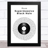 Muse Supermassive Black Hole Vinyl Record Song Lyric Music Art Print