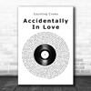 Counting Crows Accidentally In Love Vinyl Record Song Lyric Music Art Print