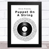 Elvis Presley Puppet On A String Vinyl Record Song Lyric Music Art Print