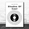 Lana Del Rey Shades Of Cool Vinyl Record Song Lyric Music Art Print