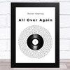 Ronan Keating All Over Again Vinyl Record Song Lyric Music Art Print