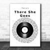 The La's There She Goes Vinyl Record Song Lyric Music Art Print