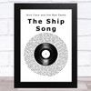 Nick Cave and the Bad Seeds The Ship Song Vinyl Record Song Lyric Music Art Print