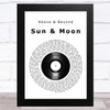 Above & Beyond Sun & Moon Vinyl Record Song Lyric Music Art Print