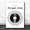 Billy Fury Forget Him Vinyl Record Song Lyric Music Art Print