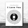 Climax Blues Band I Love You Vinyl Record Song Lyric Music Art Print