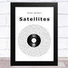 Enter Shikari satellites Vinyl Record Song Lyric Music Art Print