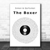 Simon & Garfunkel The Boxer Vinyl Record Song Lyric Music Art Print