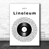 NOFX Linoleum Vinyl Record Song Lyric Music Art Print
