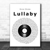 Dixie Chicks Lullaby Vinyl Record Song Lyric Music Art Print