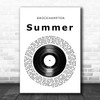 Brockhampton Summer Vinyl Record Song Lyric Music Art Print