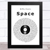 Biffy Clyro Space Vinyl Record Song Lyric Music Art Print