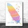 KC And The Sunshine Band Give It Up Watercolour Feather & Birds Song Lyric Music Art Print
