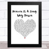 Danny Worsnop Heaven Is A Long Way Down White Heart Song Lyric Music Art Print