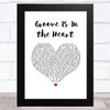 Deee-Lite Groove Is In the Heart White Heart Song Lyric Music Art Print