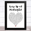 The Maccabees Grew Up at Midnight White Heart Song Lyric Music Art Print