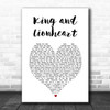 Of Monsters and Men King and Lionheart White Heart Song Lyric Music Art Print