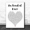 Boyz II Men On Bended Knee White Heart Song Lyric Music Art Print