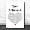 Darius Rucker True Believers White Heart Song Lyric Music Art Print