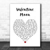 Jools Holland Valentine Moon White Heart Song Lyric Music Art Print