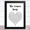 Led Zeppelin The Lemon Song White Heart Song Lyric Music Art Print