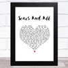 Jeff Carson Scars And All White Heart Song Lyric Music Art Print