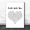 Mazzy Star Fade Into You White Heart Song Lyric Music Art Print