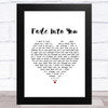 Mazzy Star Fade Into You White Heart Song Lyric Music Art Print