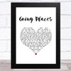 Paul Weller Going Places White Heart Song Lyric Music Art Print